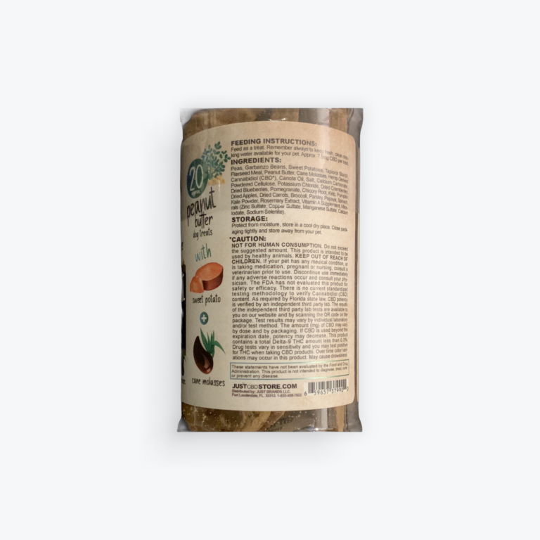 Just CBD Pets Peanut Butter Dog Treats -7.5mg CBD Each - Image 2