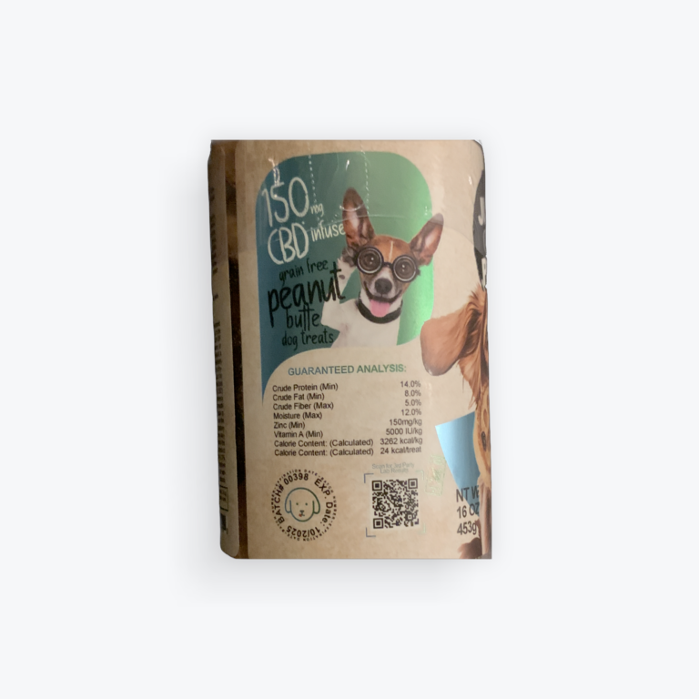 Just CBD Pets Peanut Butter Dog Treats -7.5mg CBD Each - Image 3