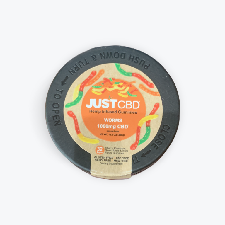 Just CBD Gummy Worms - 30mg CBD Each