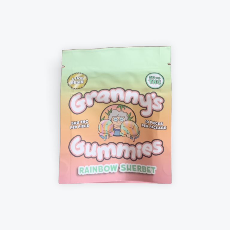 Granny's Rainbow Sherbert Gummies - 5mg THC Each