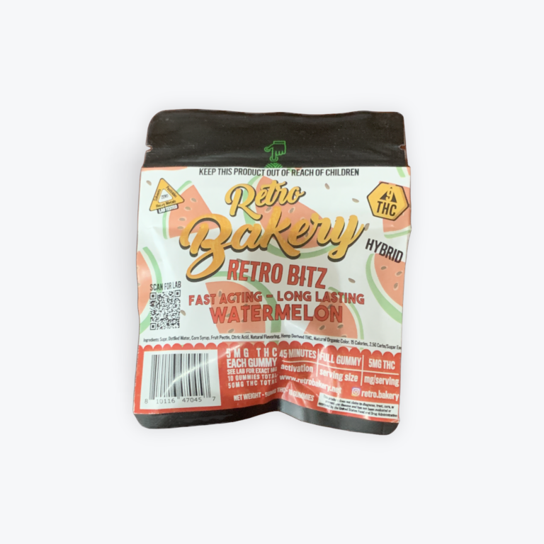 Retro Bakery Fast Acting Watermelon Gummies - 5mg THC Each