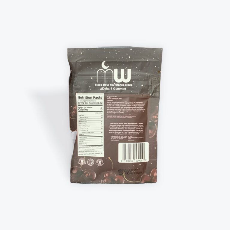 Minni Wanna Black Cherry Gummies - 5mg THC Each - Image 2